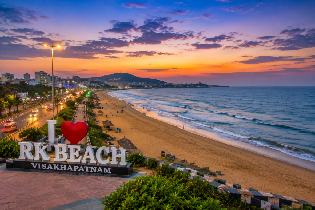 Best Places to Visit in Andhra Pradesh (2026) RK Beach Visakhapatnam, a top place to visit in Andhra Pradesh.